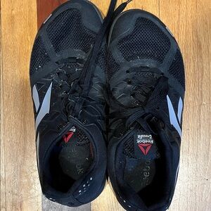 Reebok Men's Black and White Athletic Shoes